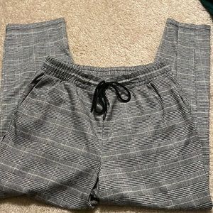 M striped mid length pants